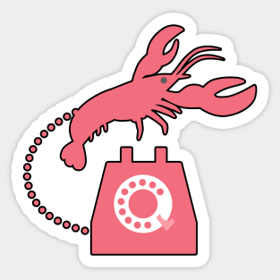 Suddenly Lobster Sticker